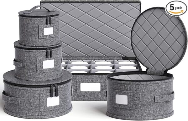 Limited time deal 11% savings Storage Containers Hard Shell Box for Moving Dishes, Plate