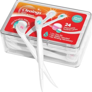 Limited time deal savings 24% cleaings® Mini Brushes-Disposable Toothbrushes with Toothpaste