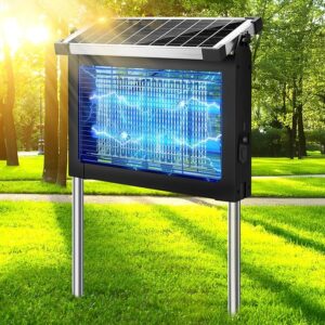 Limited time deal  savings 30% Solar Bug Zapper Outdoor, Waterproof Mosquito Zapper